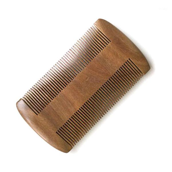 

sandalwood beard comb 10cm dual side wooden fine teeth hair1, Silver