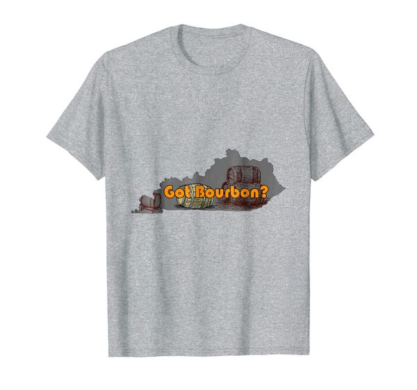 

cool kentucky got bourbon graphic t-shirt, White;black