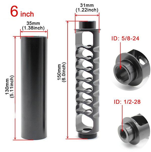 

car solvent trap single core 6inch 1/2-28 5/8-24 thread aluminum for napa 4003 wix 24003 fuel filter parts