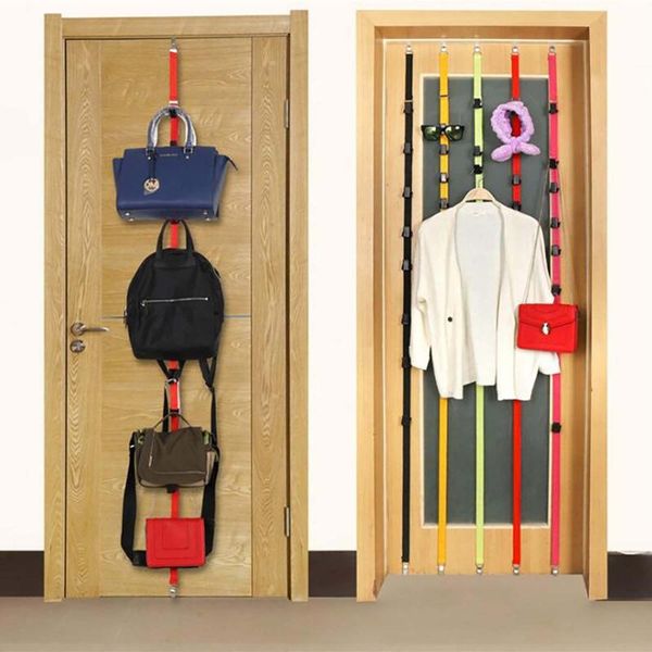 

hooks & rails multi-purpose bathroom storage hook multiple colour adjustable non-marking rope behind the door