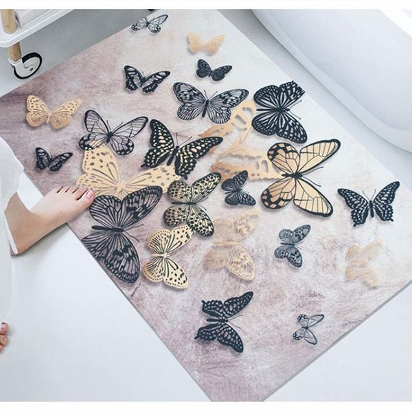 

bath mats entrance doormats carpets rugs for home living room floor stair kitchen hallway non-slip mat printing rubber rug