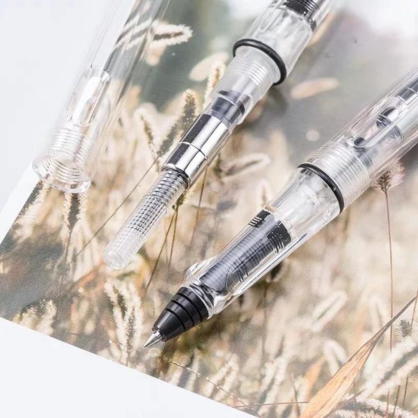 

gel pens transparent pen creative ink converter type ballpoint 0.4/0.5mm excellent writing gifts for business office supplies