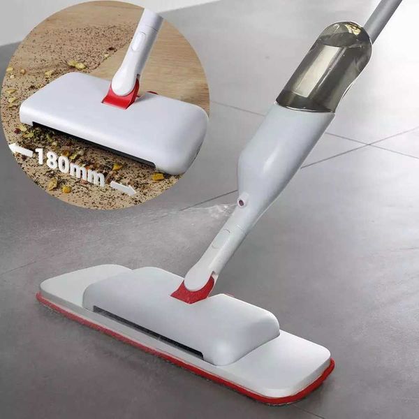 Eyliden 3 em 1 Spray Mop Sweeper com Microfiber Pad Scraper Refillable Water Tank para Hardwood Ceramic Tile Floor Cleaning 210805