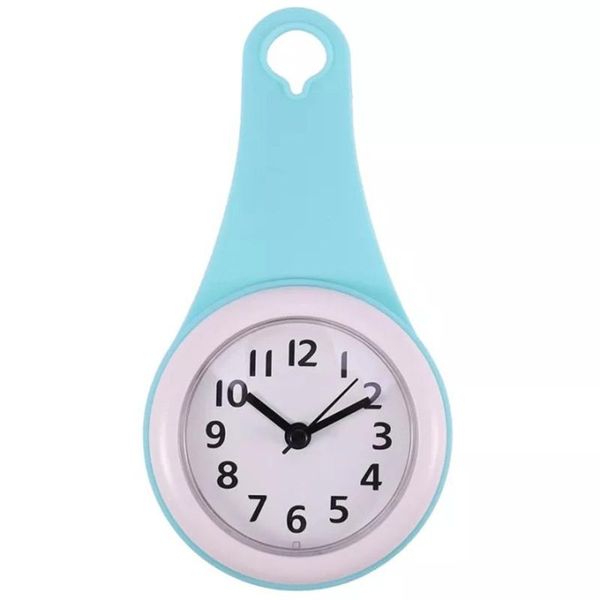 

wall clocks mute bathroom waterproof and anti-fog suction cup clock fashion railing towel rack without battery