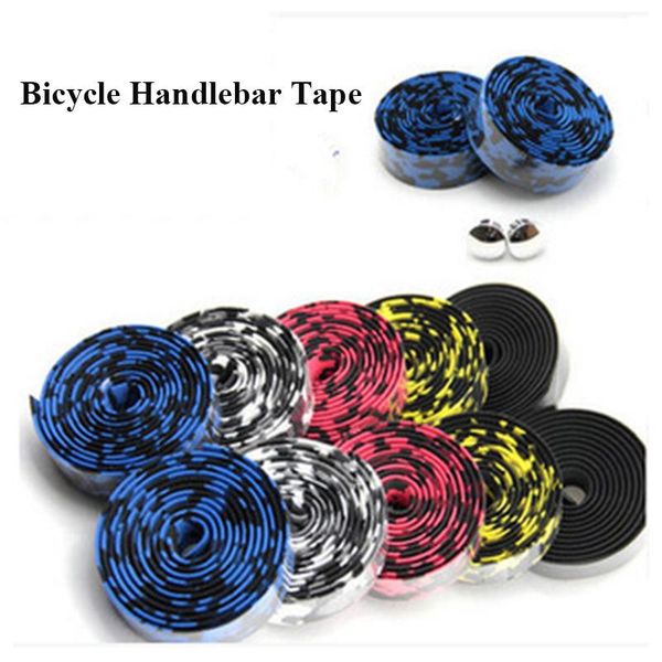 

bike handlebars &components 1 pair bicycle handlebar tape camouflagebelt road non-slip straps cycling handle belt badminton racket tennis st