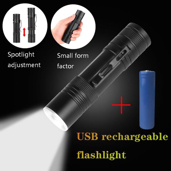 

bright lamp xhp50 usb led torch use 18650 or 26650 battery outdoor bike light rechargeable lights