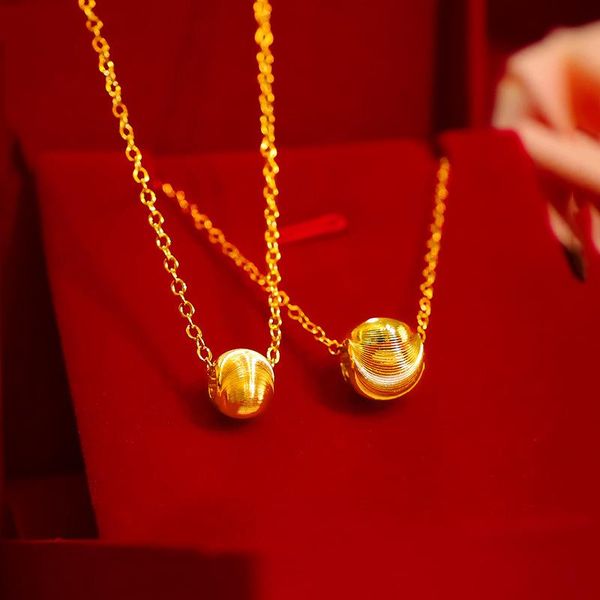 

pendant necklaces simple women necklace for wedding statement jewelry luxury light yellow gold color cat eye bead collar 8/10mm bijoux diy, Silver