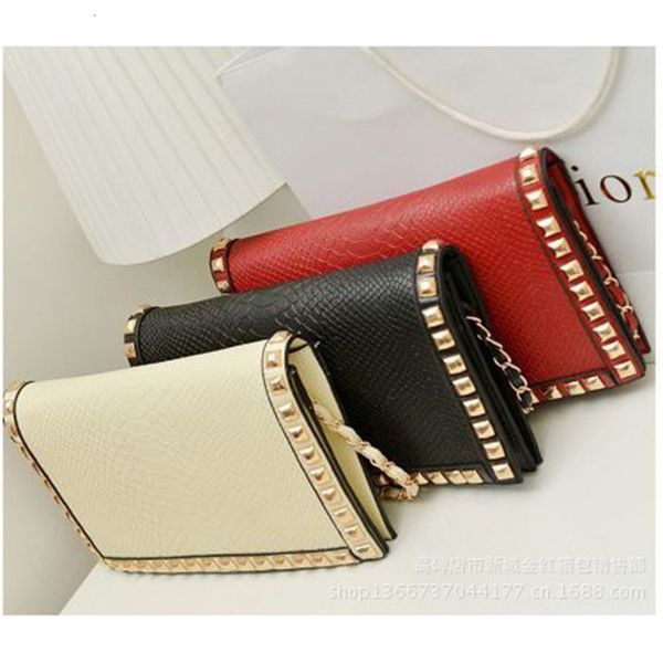 

alligator dinner fashion women's contrast envelope hand holding shoulder bag