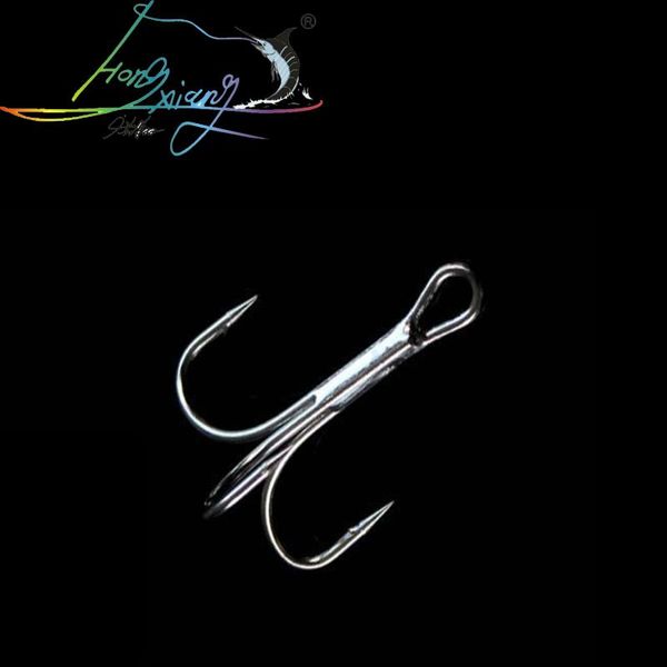 

pcs fishing hooks high carbon steel material black zipper round folded sea bass 3/0 # -10 three