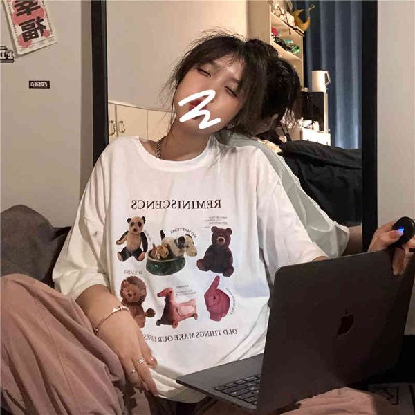 

hoodies ytx169 summer korean version super fire beautiful white print with short women's t-shirt, Black
