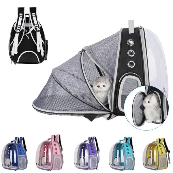 

cat carriers,crates & houses pet travel carrier transport backpack breathable dog carrying cage space dogs gato transportin for