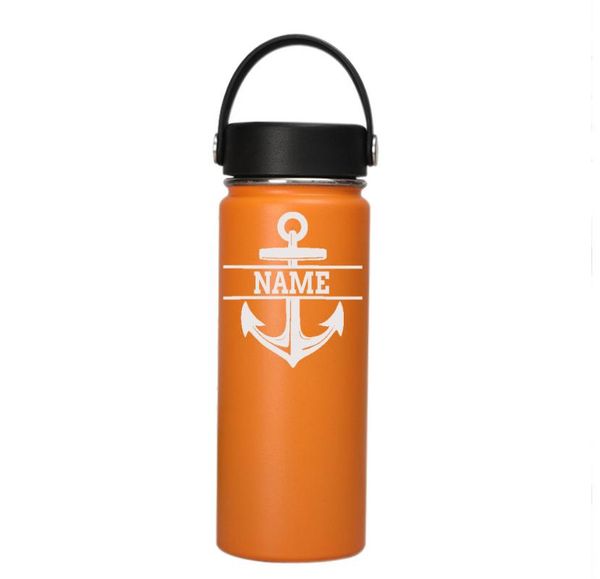 

water bottles customize logo 18oz bottle vacuum insulated wide mouth travel portable thermal personalize gift laser etched tumbler