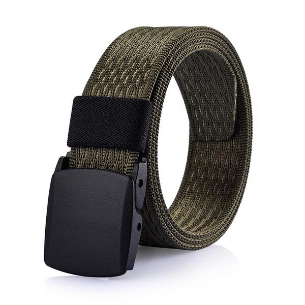 

belts nlyon fashion men adjustable women outdoor travel tactical casual waist with plastic buckle, Black;brown