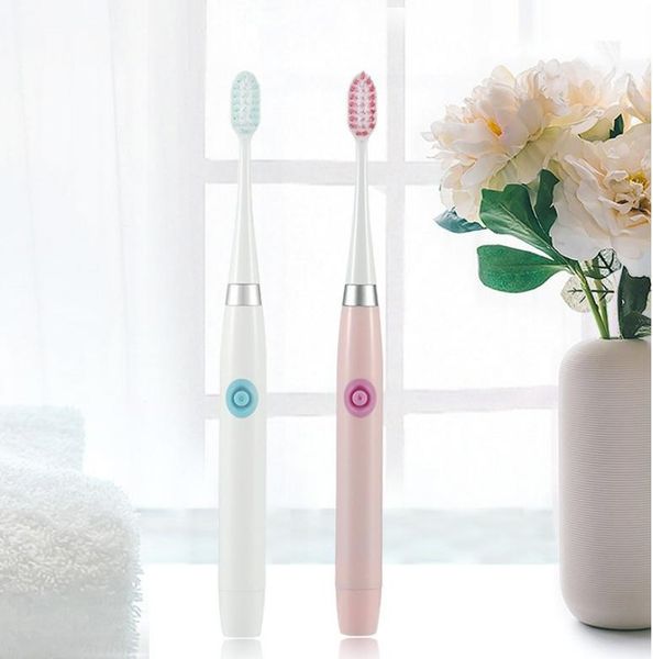 

toothbrush dental care electric electrical brush for teeth electronics ultrasonic vibration pink and blue