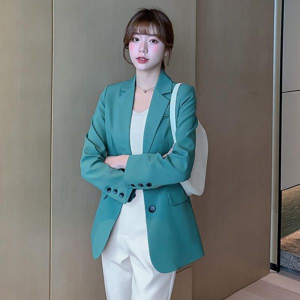 

women's suits & blazers small suit jacket autumn 2021 fashion casual temperament all-match trend wm*, White;black