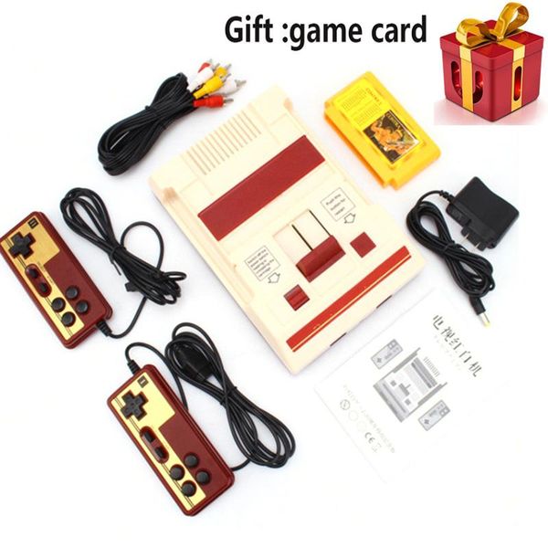 

retro video games console double players classic 8 bit tv game support av out family controller 500 in 1 card portable