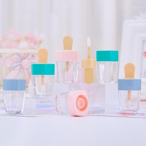

1pc lip glaze empty bottle cute ice cream tube shell lipstick filling shell1