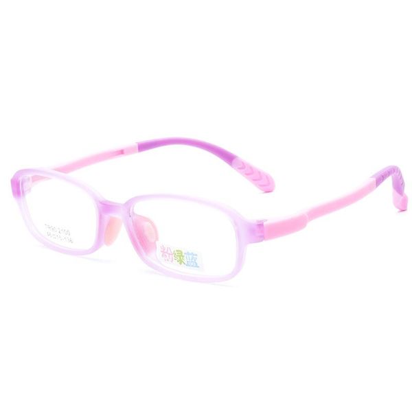 

fashion sunglasses frames children's glasses tr90 light frame boys and girls comfortable safety silicone nose pads 100, Black