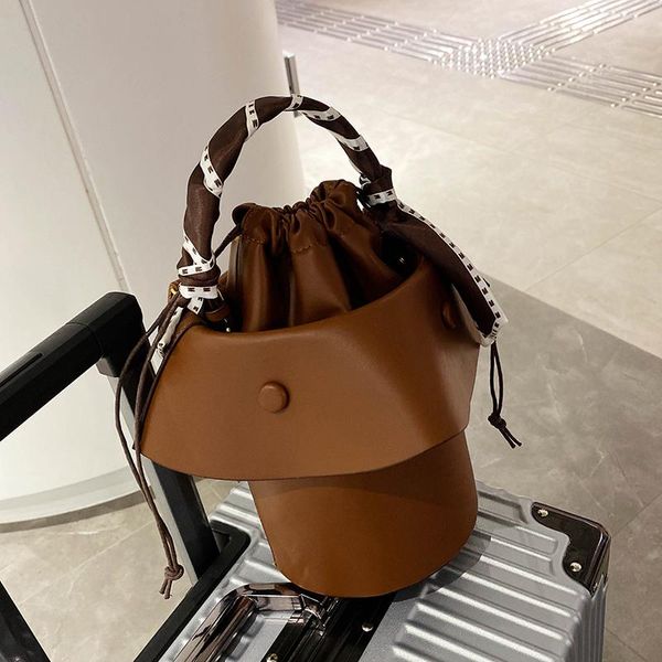 

evening bags tote bucket bag 2021 winter quality pu leather women's designer handbag shoulder messenger