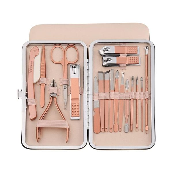 

nail art kits 7x/set multifunctional manicure set stainless steel clipper with case 7 in1 personal pedicure kit for women men