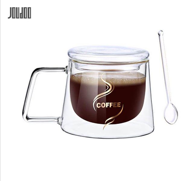 

double wall glass cup beer coffee water cups transparent wine glasses