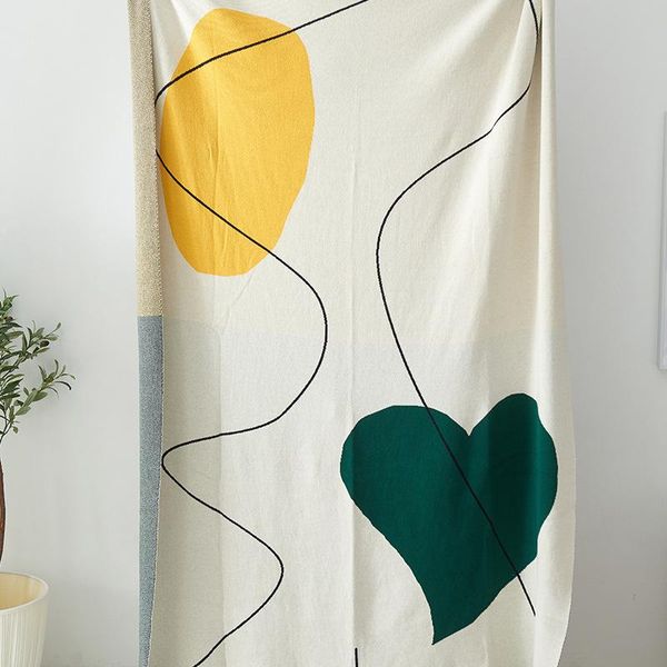 

spring and autumn 2021 small blanket napping single office sofa knitted lunch break leisure blankets