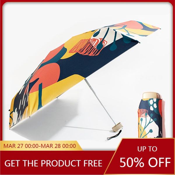 

umbrellas mini pocket 5 foldingsunshade sunny umbrella rain women sun protection uv portable compact folding
