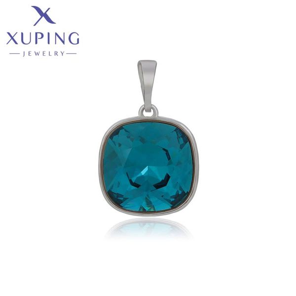 

pendant necklaces xuping jewelry a sale fashion elegant crystals with rhodium plated for women gift 30392, Silver