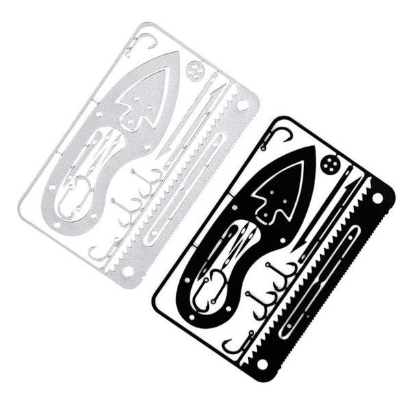 

2pcs portable outdoor survival fish hooks cards for camping fishing