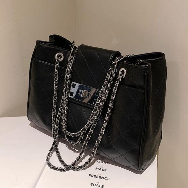

evening bags lattice large armpit bag 2021 winter pu leather women's designer handbag shoulder messenger