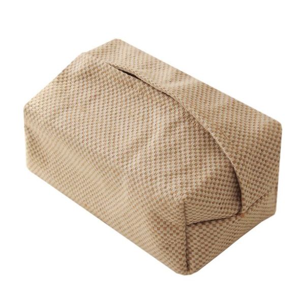 

tissue boxes & napkins small jute case napkin holder for living room table container home car papers dispenser