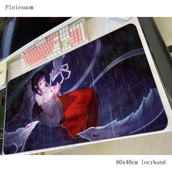 

mouse pads & wrist rests inuyasha mousepad gamer kawaii 800x400mm gaming pad large rest notebook pc accessories lappadmouse ergonomic ma