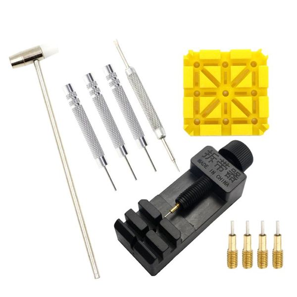 

repair tools & kits 11pcs adjuster hammer watch link pin remover case opener watchmaker multi-function maintenance