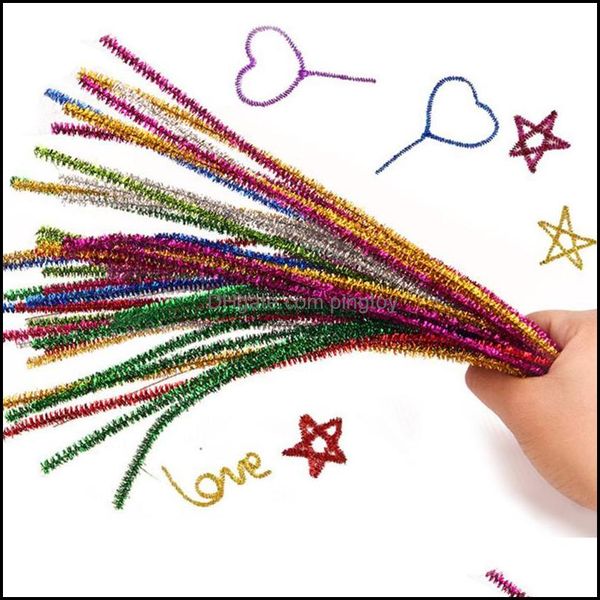 Intelligenza Apprendimento Educazione Regaliglitter Twist Wire Scovolino Fai da te Materiali Montessori Ciniglia Peluche Giocattoli educativi per Chil