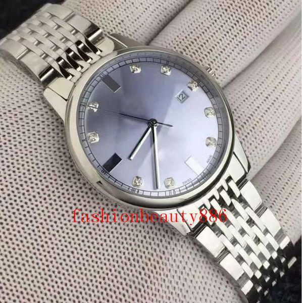 

mens watch mechanical watches imported 8215 movement sapphire mirror waterproof stainless steel strap exquisite production, Slivery;brown
