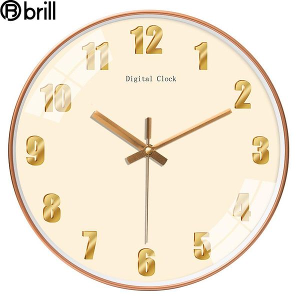 

nordic vintage wall clock modern design kitchen round plastic rustic classic living room decoration digital 60 clocks
