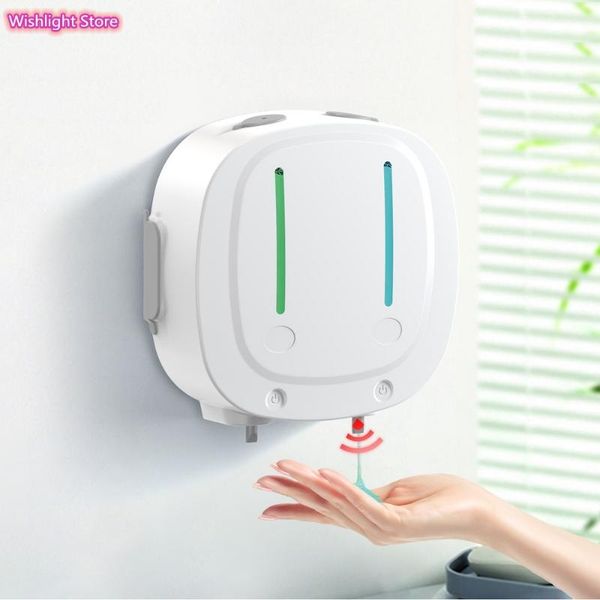 

liquid soap dispenser 1100ml automatic double touchless sensor foam hand washer sanitizer alcohol wall washing machine