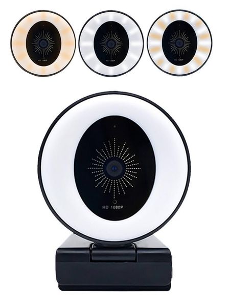 

webcams 1080p usb 24 leds webcam camera ultra wide angle auto focus with built-in microphone for lappc online teaching zoom youtube