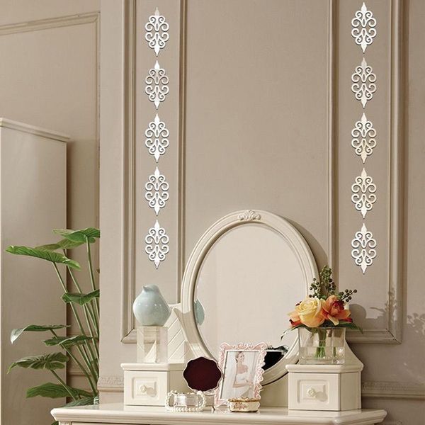 

multi-color self-adhesive tiles 3d diy mirror wall stickers decals mosaic home decoration living room porch poster