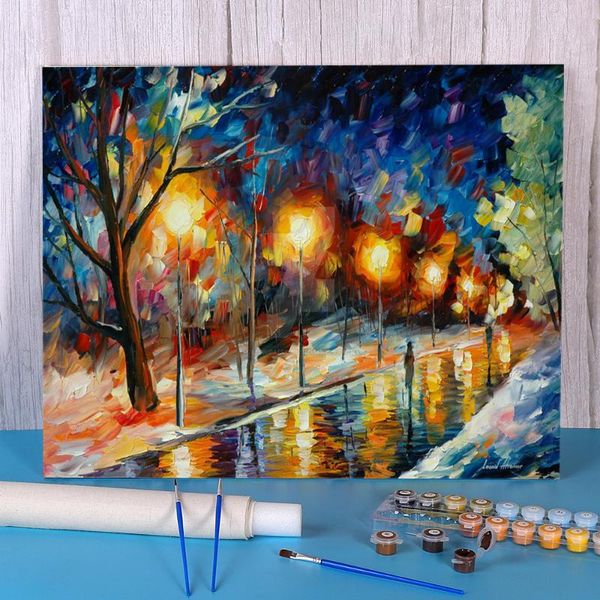 

paintings false hopes diy paint by numbers complete kit acrylic paints 40*50 canvas painting loft picture for kids handiwork art