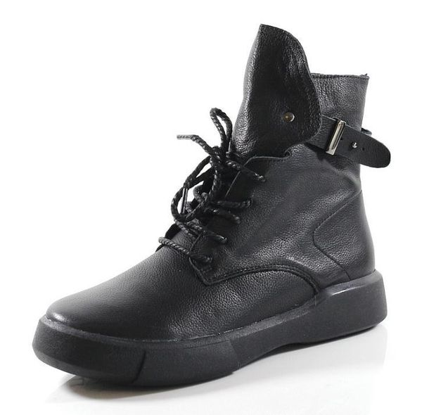 

dress shoes 2021 boots handmade leather women's casual single, Black