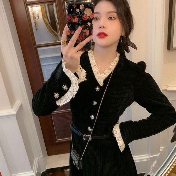 

casual dresses cmaz dres for women summer 2021 korean style, Black;gray