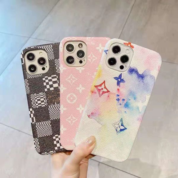 

design brand l phone cases for iphone 12 promax 12pro 11 pro xs max xr x 8 plus cover with box