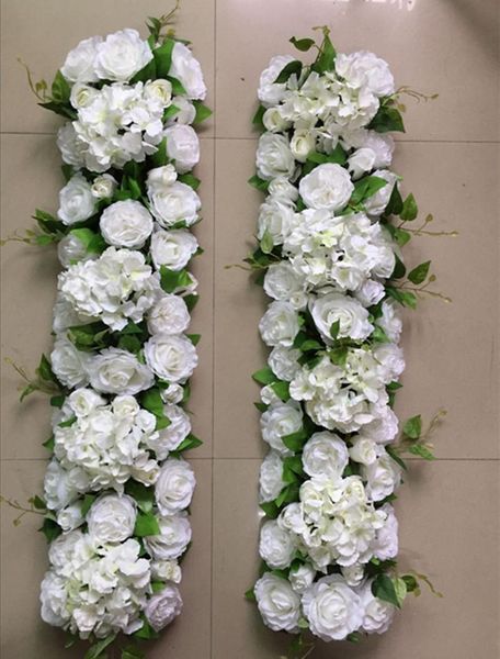 

artificial plant roses and hydrangea arch flower applies to wedding table center road embellishment decorative flowers & wreaths