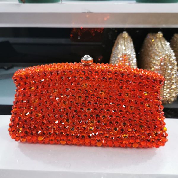 

evening bags lady champagne/red/ab silver/black crystal designer clutch women gemstone clutches handbags wedding bridal messenger purse