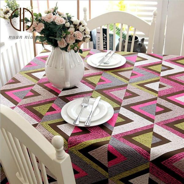 

modern geometric v-shaped tablecloth spaced el table decoration waterproof and oil proof picnic mat cloth
