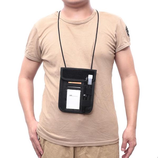 

outdoor bags molle hunting id holder tactical pouch file folder organizer bag military chest hanging card in