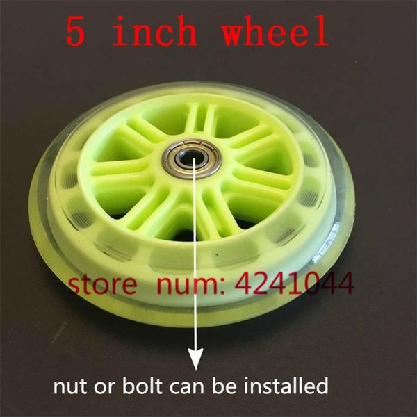 

motorcycle wheels & tires 5 inch high 5'' strength pu mute supermarket shopping cart wheel 120mm trailer skateboard