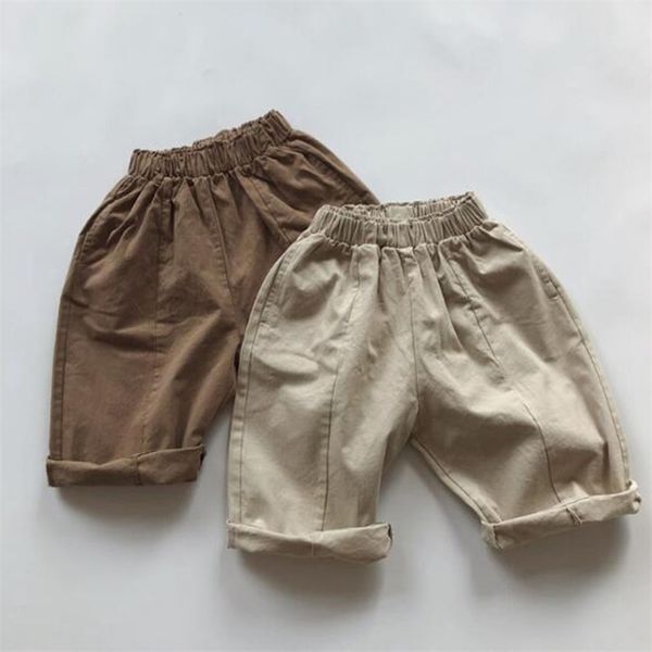 

spring autumn kids baby boys girls loose pants children's clothing turnip casual pant children 210521, Blue