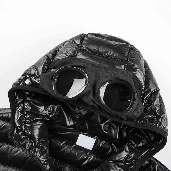 

men's down & parkas winter hooded lightweight hat lens black casual warm sportswear simple couple jacket european and american famous b